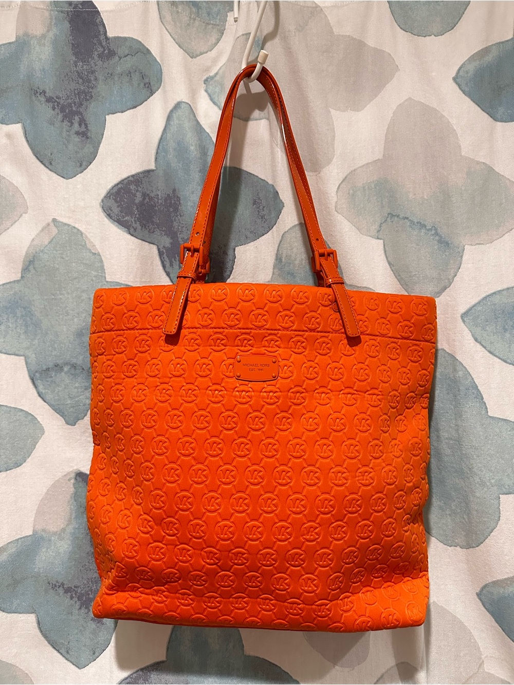 Michael Kors Large Neoprene Embossed Tote Bag NWT